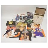 1118	CASE OF 45 RPM RECORDS, SOME WITH PICTORIAL COVERS