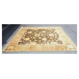 1197	OUSHAK RUG, 8 FOOT 3 IN X 9 FOOT 8 IN, SOME STAINING