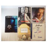 1013	LOT OF ARNOLD SCHWARZENEGGER FILM MEMORBILIA. LOT INCLUDES PRESS KITS FOR THE FILMS TOTAL RECAL