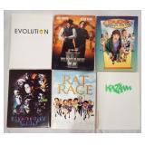 1023	6 MOVIE PRESS KITS, LOT INCLUDES; EVOLUTION, MYSTERY MEN, RAT RACE (INCLUDES A SIGNED PRINT), K