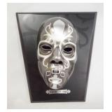 1060	HARRY POTTER LUCIUS MALFOY MASK W/ PLAQUE.  PLAQUE HAS SOME MINOR WEAR. 16 IN X 14 1/2 IN 
