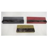 1069	LOT OF THREE WIZARDING WORLD OF HARRY POTTER *OLLIVANDERS* WANDS LOT INCLUDES WILLOW, OAK, & AL