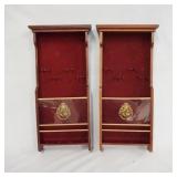 1071	LOT OF TWO HARRY POTTER HANGING WAND DISPLAYS. 18 1/2 IN X 9 IN 2 IN DEEP 