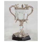 1077	HARRY POTTER TRIWIZARD CUP REPLICA W/ WOODEN BASE. APP. 8 IN H NOT INCLUDING BASE 