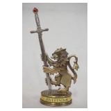 1098	HARRY POTTER THE NOBLE COLLECTION SWORD LETTER OPENER W/ GRYFFINDOR STAND.  APP. 9 1/4 IN H INC