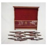 1130	GROUP OF HARRY POTTER WAND DISPLAYS, LOT INCLUDES A HANGING WALL DISPLAY 19 3/4 IN X 18 3/4 IN,