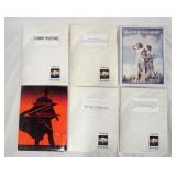 1134	LOT OF SIX TRISTAR PICTURES MOVIE PRESS KITS, LOT CONTAIN PLACES IN THE HEART, MARY SHELLY