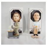 1163	LOT OF TWO LOST DHARMA INITATIVE BOBBLE HEADS INCLUDING DESMOND HUME & JOHN LOCKE BY BIF BANG P