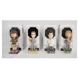 1165	LOT OF FOUR LOST DHARMA INITATIVE BOBBLE HEADS INCLUDING HURLEY REYES, RICHARD ALPERT, DR. EDGA