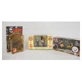 1171	LOT OF THREE MCFARLANE TOYS ACTION FIGURES W/ ORIGINAL BOXES. LOT INCLUDES ESCAPE FROM L.A., BO