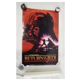 1194	LOT OF TWO VINTAGE MOVIE POSTERS INCLUDING 1983 STAR WARS RETURN OF THE JEDI, HAS AVERAGE SIGNS