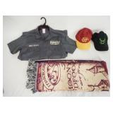 1199	LOT CONTAINING HARRY POTTER PRISONERS OF AZKABAN SIRIUS BLACK SHIRT, TWO HATS & A MADAURERS MAP