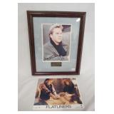 1201	FLATLINERS FRAMED KEIFER SUTHERLAND SIGNED PRINT W/ COA ON REVERSE & A STILL FROM THE FILM. 16 