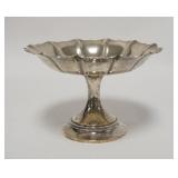 1006	STERLING SILVER FLUTED COMPOTE, 6 1/4 IN DIAMETER, 4 1/4 IN HIGH, 8.27 TOZ