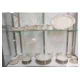 1037	50 PIECE LENOX *WINDSONG* DINNERWARE SET, PLATTER IS 16 1/2 IN