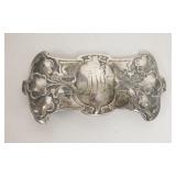 1042	STERLING SILVER BROOCH, MONOGRAMMED, 3 1/4 IN X 1 3/4 IN, 0.955 TOTAL TOZ