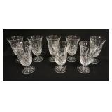 1054	8 WATERFORD LISMORE ICE TEA TUMBLERS, 6 1/2 IN HIGH