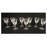 1056	8 WATERFORD LISMORE WINES, 6 IN HIGH