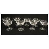 1058	8 WATERFORD LISMORE CHAMPAGNES, 4 1/8 IN HIGH