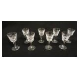 1061	8 WATERFORD LISMORE CORDIALS, 3 1/2 IN HIGH