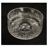 1063	WATERFORD LISMORE LARGE BOWL, HAS A SMALL FLAT FLAKE ON THE TOP RIM, 8 5/8 IN TOP DIAMETER