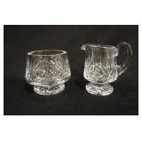 1065	WATERFORD LISMORE CREAMER & SUGAR, TALLEST IS 4 IN