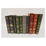 1077	GROUP OF 10 EASTON PRESS LEATHER BOUND BOOKS, INCLUDES LORD JIM, VANITY FAIR, ETC, BOOKS HAVE O