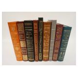 1080	GROUP OF 9 EASTON PRESS LEATHER BOUND BOOKS, INCLUDES CANTERBURY TALES, ANDERSENS FAIRY TALES, 