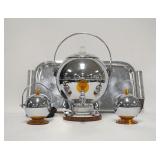 1093	MANNING BOWMAN ART DECO COFFEE SET, POT IS 10 IN HIGH EXCLUDING HANDLE