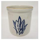 1111	5 GALLON WESTERN STONEWARE CROCK, HAS CRACKS IN THE BASE, 12 1/2 IN HIGH