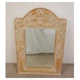 1120	LABARGE MIRROR W/CARVED LOVE BIRDS & BEVELED MIRROR, 32 IN X 48 IN