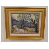 1172	OIL ON BOARD, ROBERT C GRUPPE TITLED *AUTUMN*, 22 1/2 IN X 18 1/2 IN OVERALL