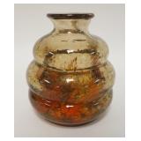 1188	MOSS AGATE ART GLASS VASE, 6 1/4 IN HIGH