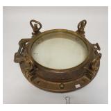 1211	LARGE BRASS PORTHOLE, 18 IN DIAMETER