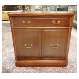 1238	MAHOGANY SERVER, ONE DRAWER, 2 DOORS, 34 IN X 15 1/2 IN X 32 1/2 IN HIGH