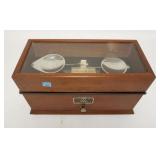 1243	HENRY TROEMNER LABORATORY SCALE, 13 1/4 IN X 6 3/4 IN X 8 IN HIGH