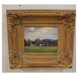 1274	C. CONANT OIL ON CANVAS *FARM IN AUTUMN* 18 1/4 IN X 16 1/2 IN INCLUDING FRAME 