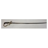 1280	SWORD W/ ORNATE BRASS HANDLE LIONS HEAD, 33 1/2 IN L 