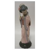 1282	LLADRO FIGURE ASIAN WOMAN W/ FAN, 11 1/2 IN H 