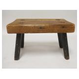 1326	SMALL MORTISED STOOL, 13 IN X 8 IN X 8 1/4 IN HIGH