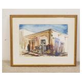 1335	SOUTHWESTERN WATERCOLOR SIGNED SPILLER, 27 1/2 IN X 21 IN INCLUDING FRAME