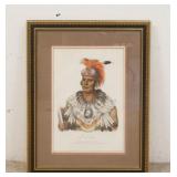 1336	PRINT OF WA-PEL-LA CHIEF OF THE MUSQUAKEES, PUBLISHED BY GRENOUGH, PHILA, L.T. BOWENS LITHOGRAP