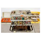 1006	3 FISHING TACKLE BOXES W/CONTENTS