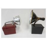 1034	LOT OF 2 VINTAGE BATTERY LANTERNS