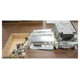 1109	LOT OF 3 VINTAGE AUTOMOBILE RADIOS & KNOBS