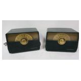 1116	LOT OF TWO RCA VICTOR MODEL 1-X-53 RADIOS. 11 IN X 6 1/2 IN, 7 IN H 