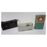 1125	2 VINTAGE TRANSISTOR RADIOS; RCA VICTOR & SILVERTONE MEDALIST. RCA VICTOR MISSING WIRE, STAND &