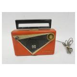 1127	MOTOROLA PORTABLE RADIO, HANDLE BROKE, 10 1/2 IN X 9 1/4 IN 