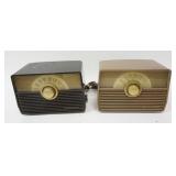 1130	2 TABLE TOP RADIOS MODELS 1X54, 11 IN X 6 IN X 5 IN