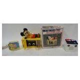 1134	3 PIECE LOT 2 RADIOS & A CLOCK, DELCO BATTERY RADIO, MICKEY MOUSE CONCEPT 2000 RADIO & TWEETY B